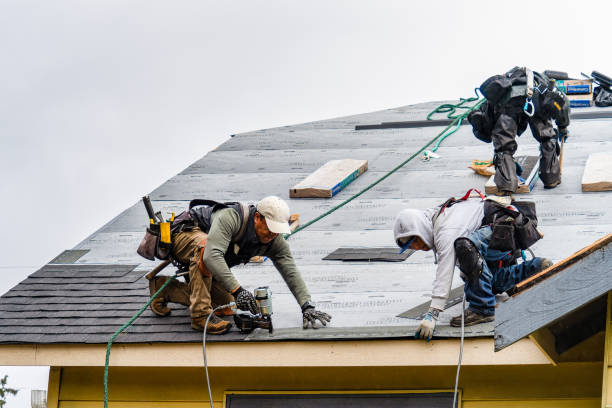 Professional Gutter Installation technician working in Millville, NJ